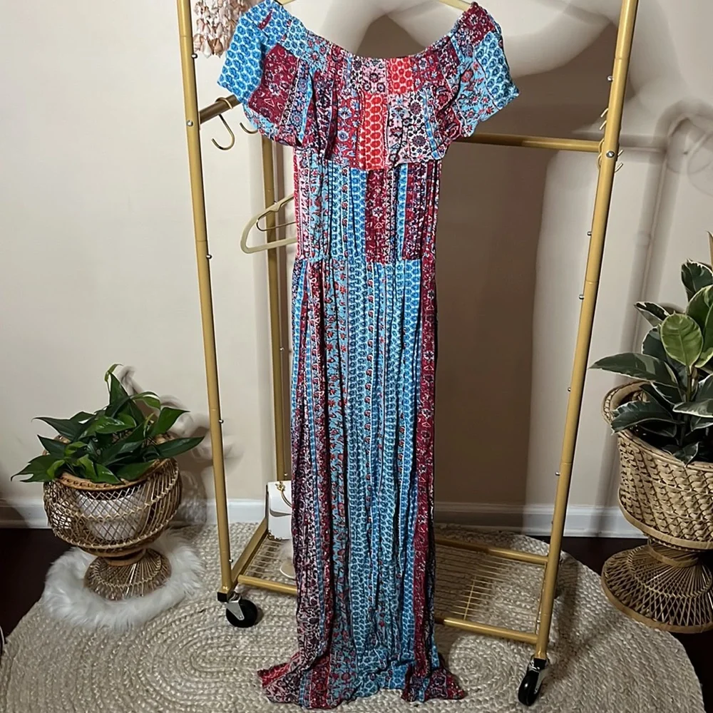 💎Red & Blue Floral Maxi - Picture 10 of 10